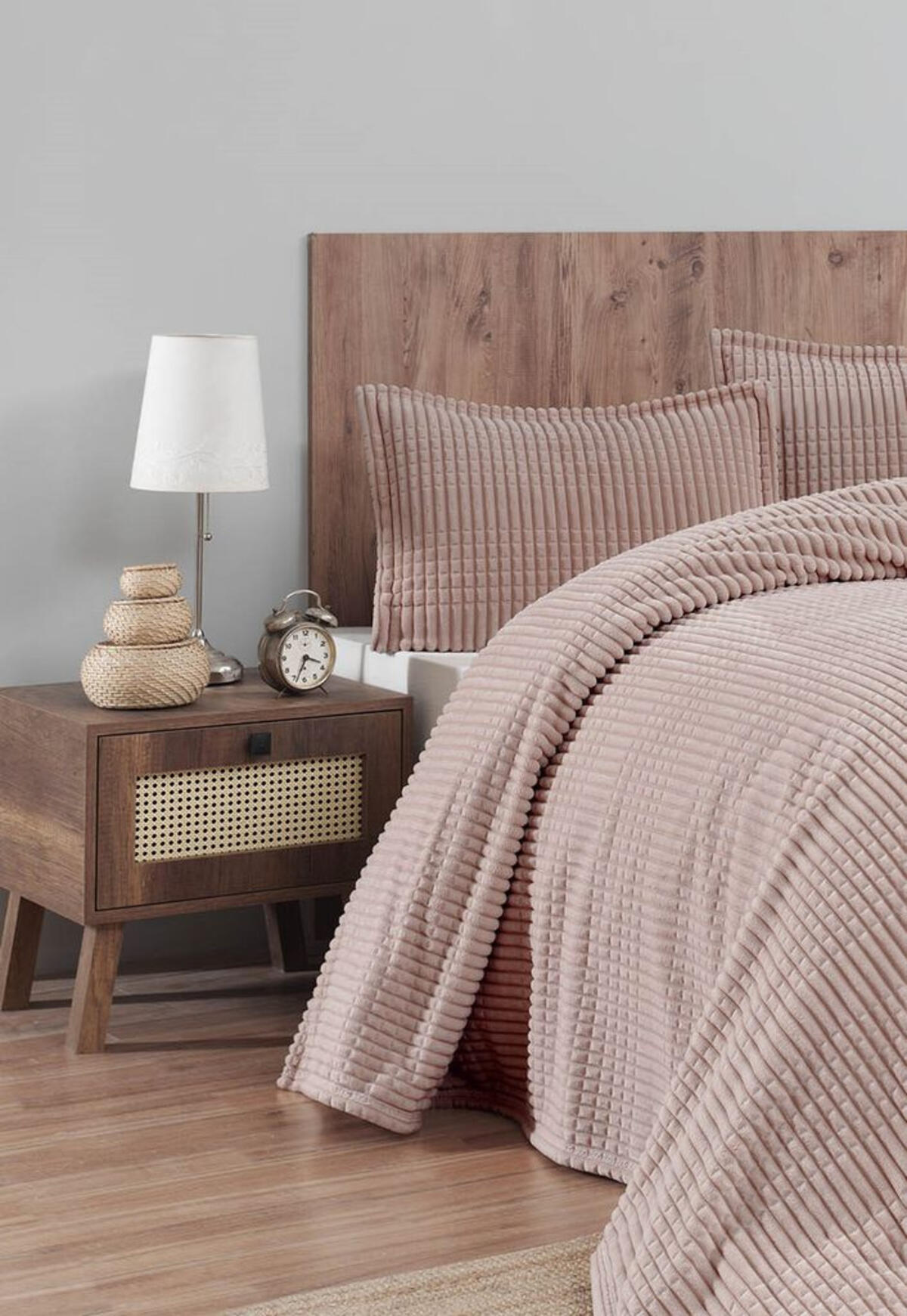 Merinos Battaniye Seti Çk Modern Line Blush