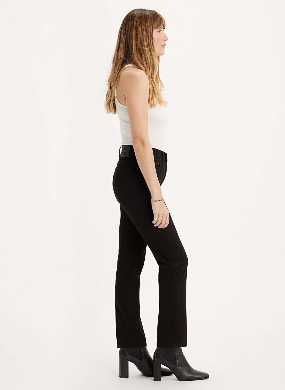 Levis Pantolon 724 High Rise Straight A7744-0000 Siyah