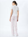 Koton Pijama Takımı 5SLK40062MK Kırmızı Desenli
