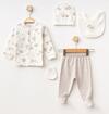 Aziz Bebe 5Li Set 5348 Bej Melanj