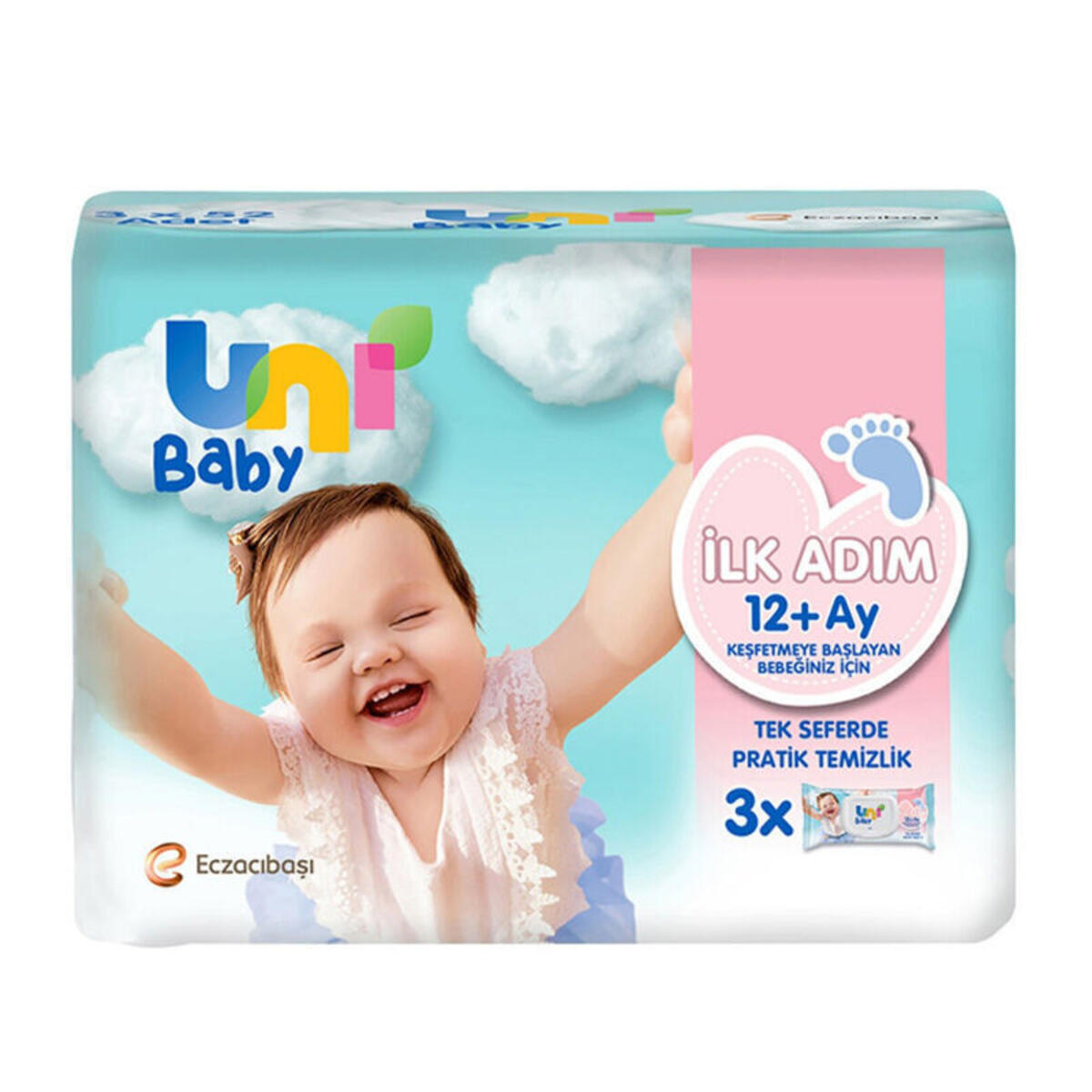 Uni Baby Islak Havlu İlk Adım 3X52Li