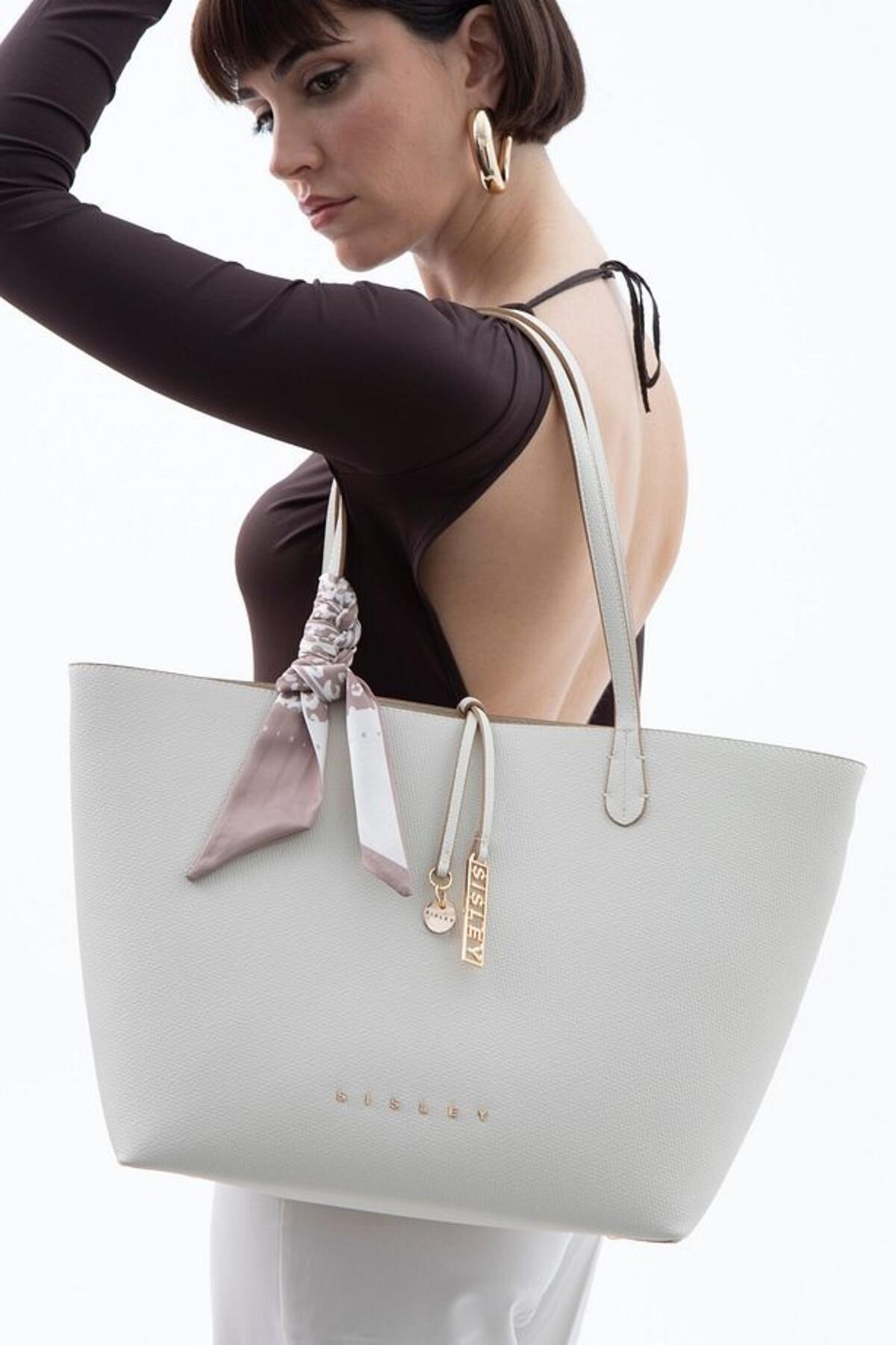 Sisley Kadın Kadın Kol Çantası SLY_188 Beyaz