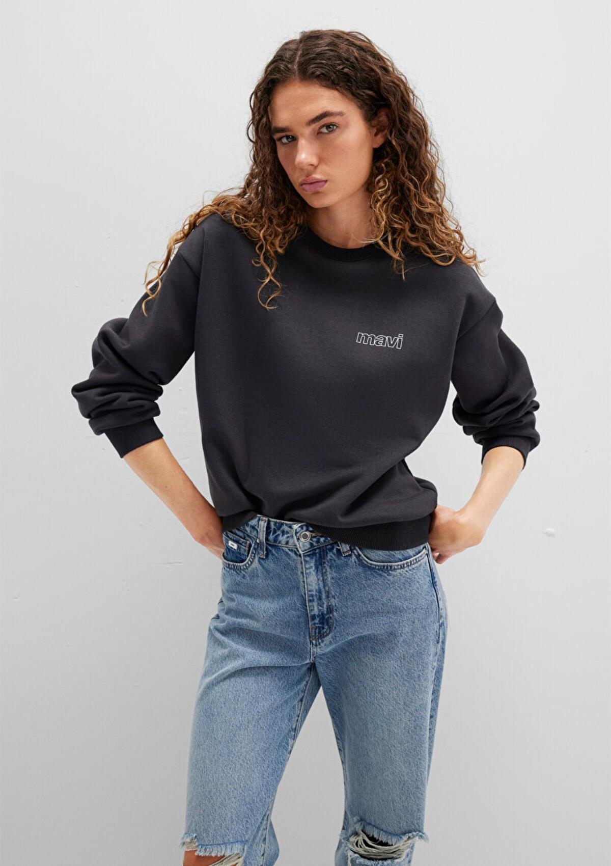 Mavi Sweatshirt M1611656-82185 Antrasit