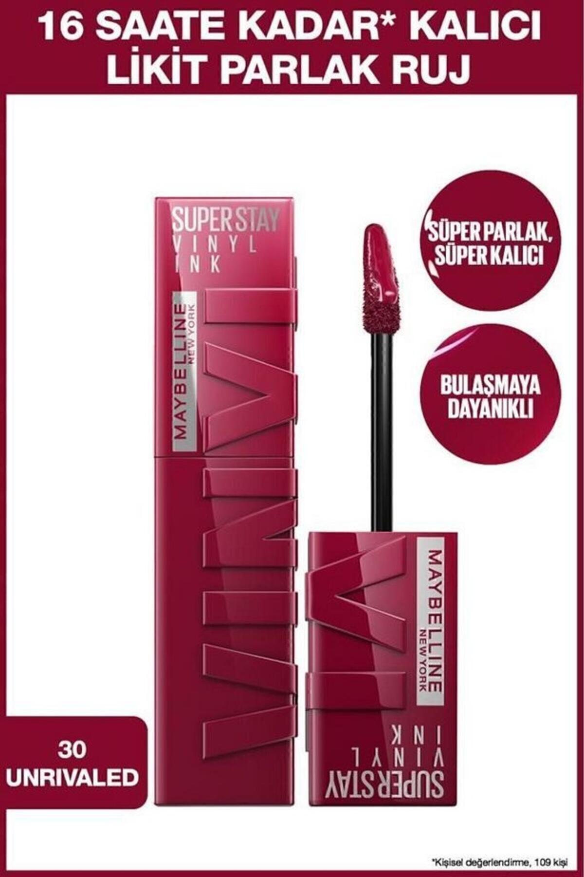 Maybelline Ruj Super Stay Vinyl Ink Likit Parlak No:30
