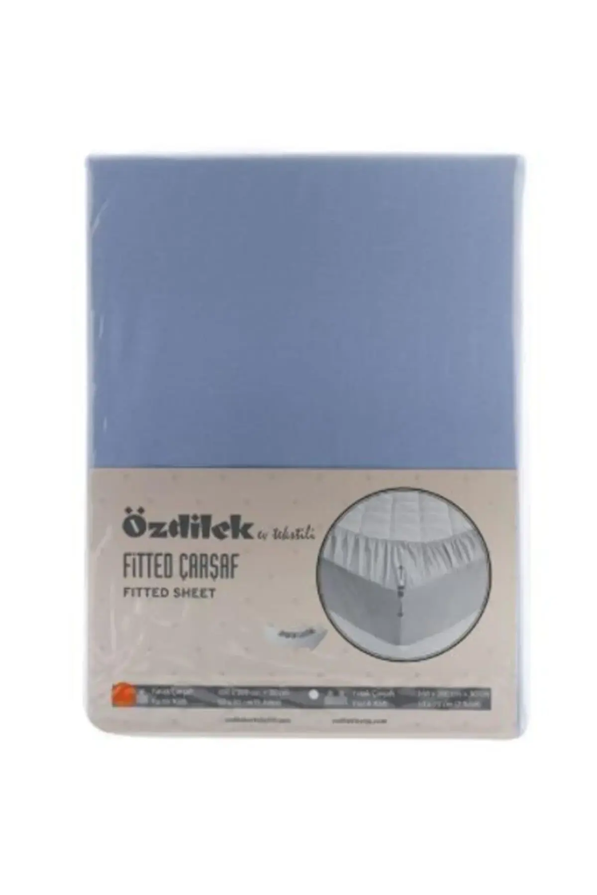 Özdilek Çarşaf Tek Kişilik Fitted 120*200 Trendy Mavi