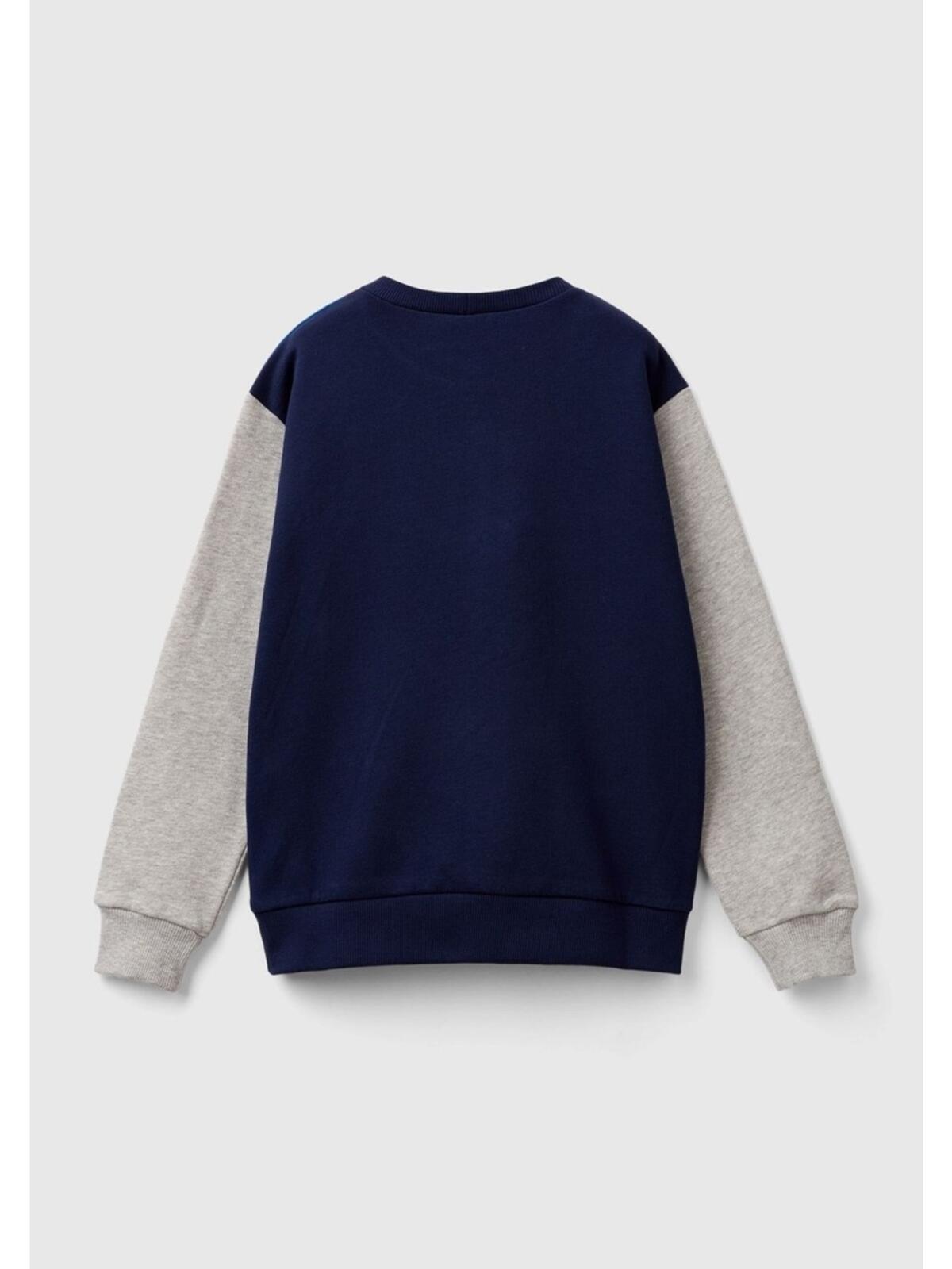 Benetton Sweatshirt Erkek Çocuk 3J68C10JM Mavi