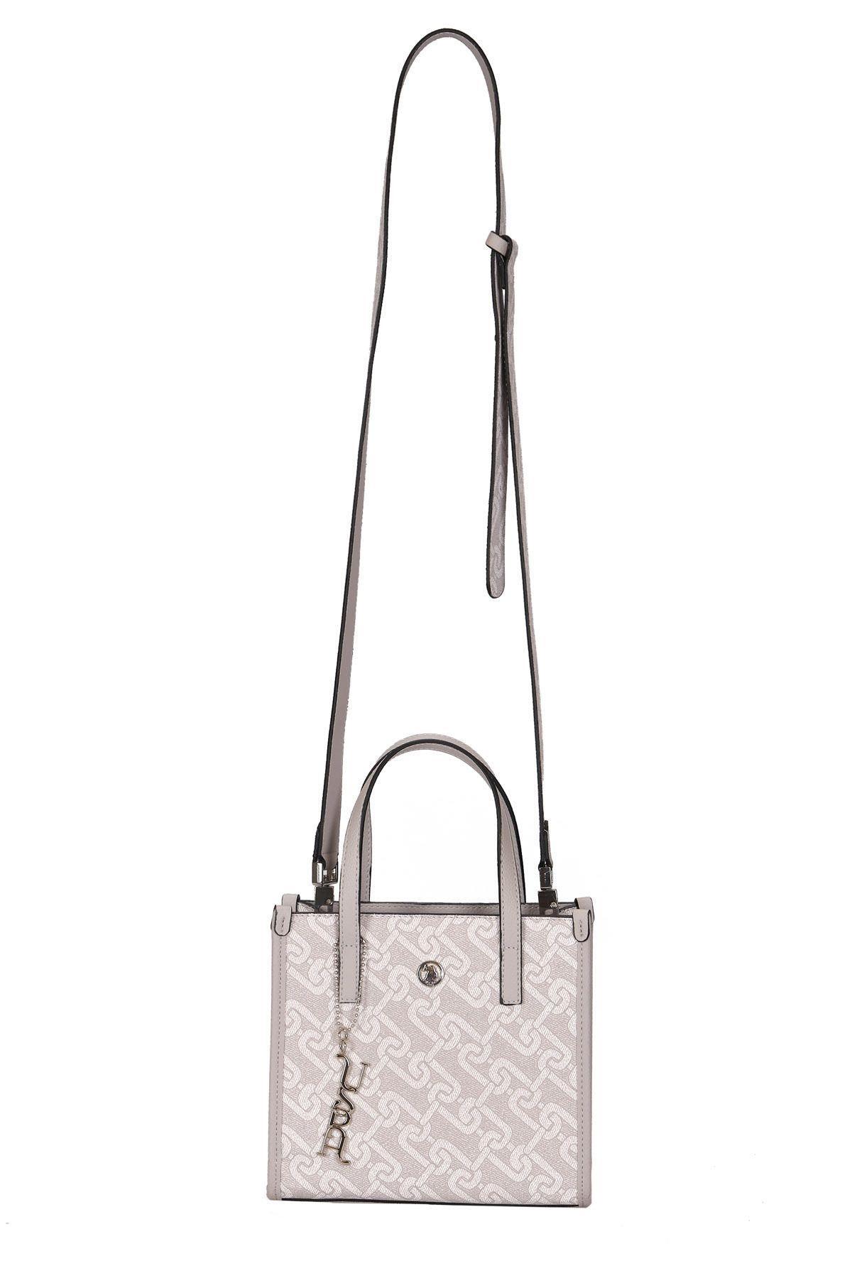 U.S. Polo Assn. Çapraz Çanta US24116 Beyaz-Gri