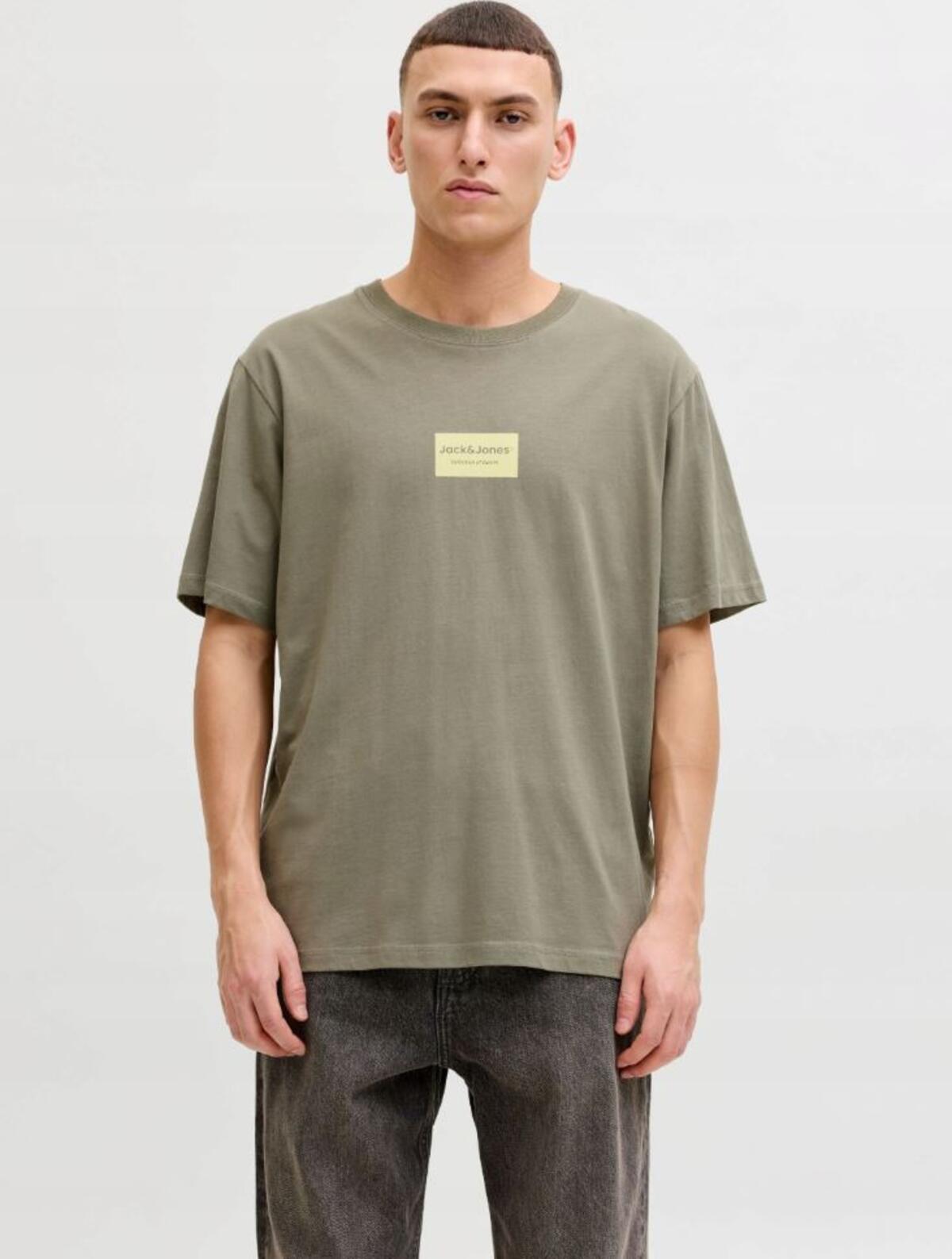 Jack&Jones Erkek Tişört 12288092 Koyu Haki