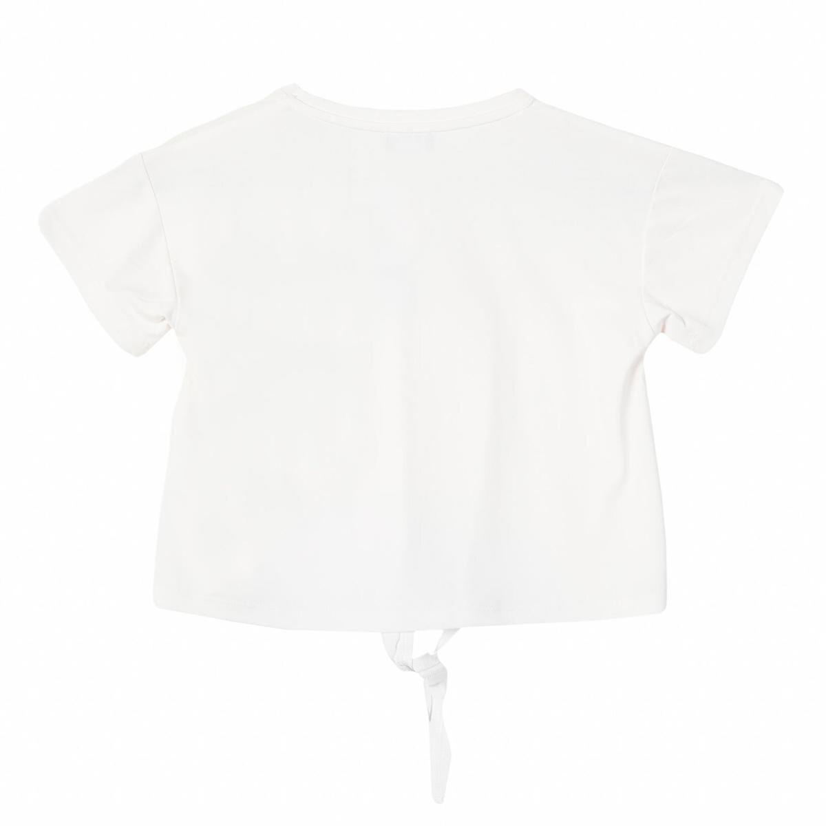 Benetton Tişört Kız Çocuk BNT-G21284 Beyaz