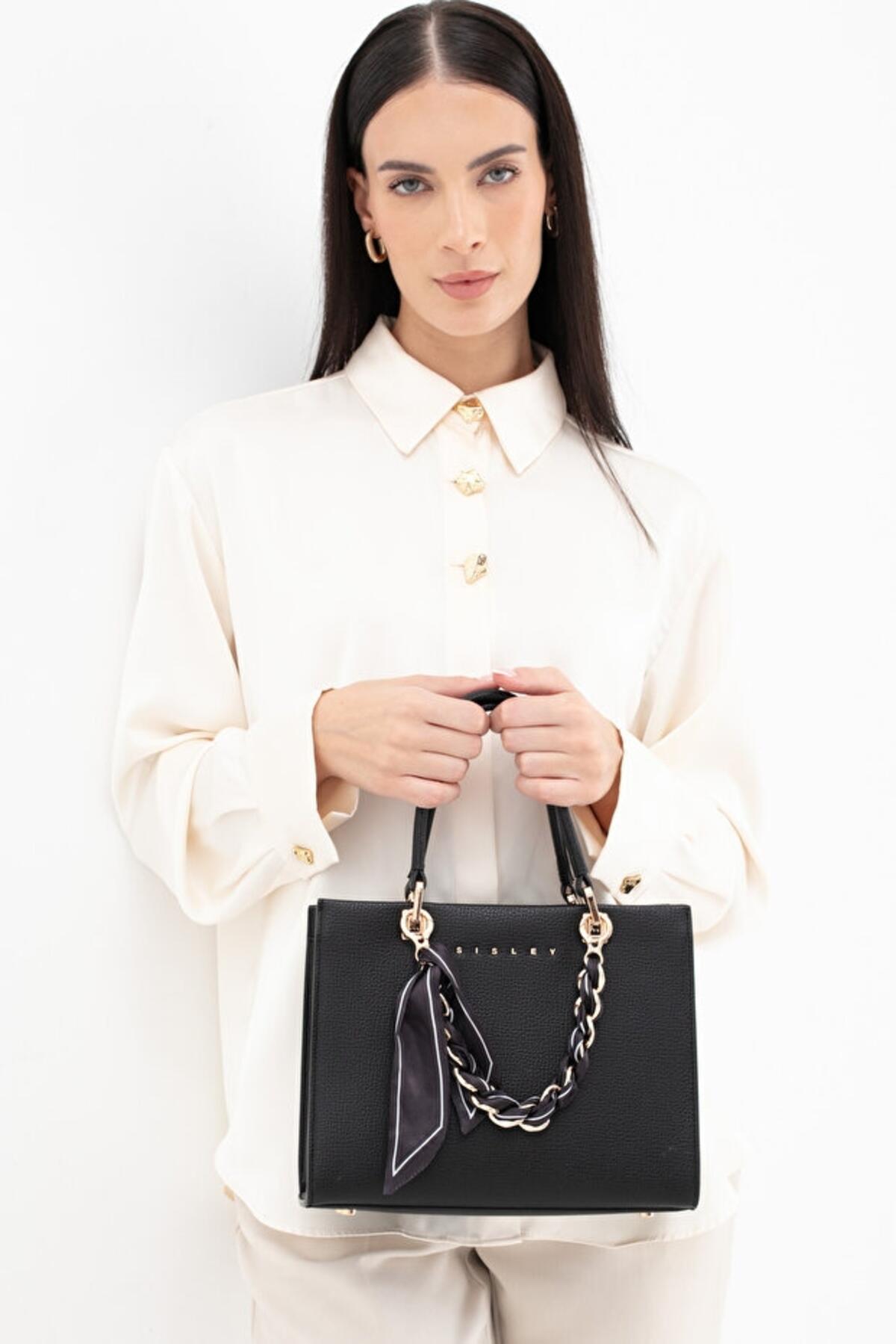 Sisley Kadın Kol Çantası SLY_286 Siyah Sisley Kadın Kol Çantası SLY_286 Siyah