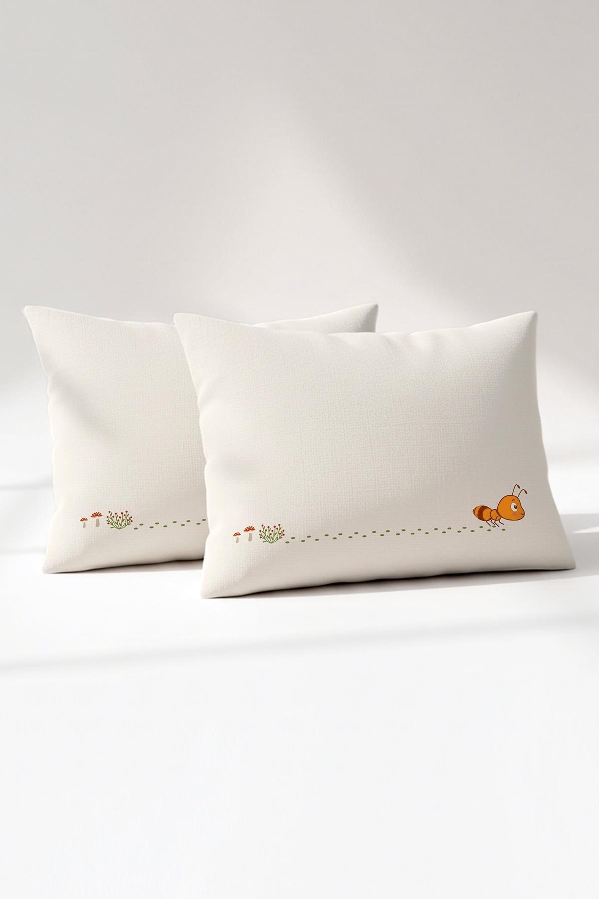 Kanz Yastık Kılıfı Ranforce 2Li (Knz-005) Tiny Ant