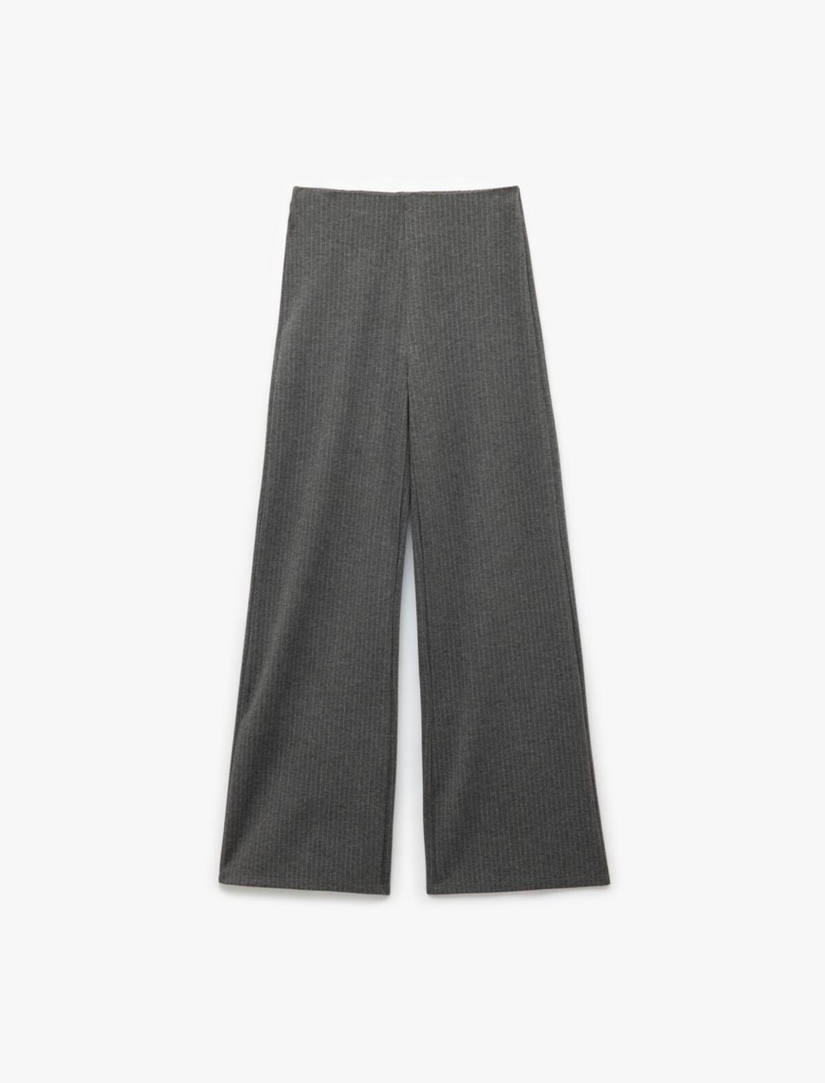 Koton Pantolon 6WAK40001EK Gri Çizgili