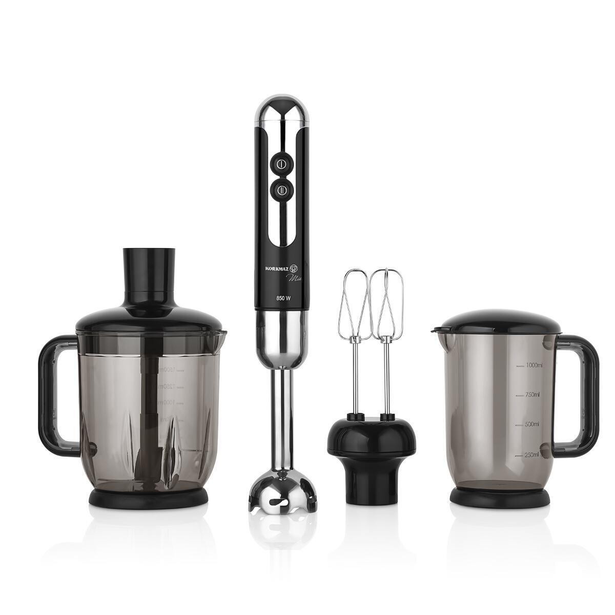 Korkmaz Blender Seti Mia Mega A447-12 Siyah