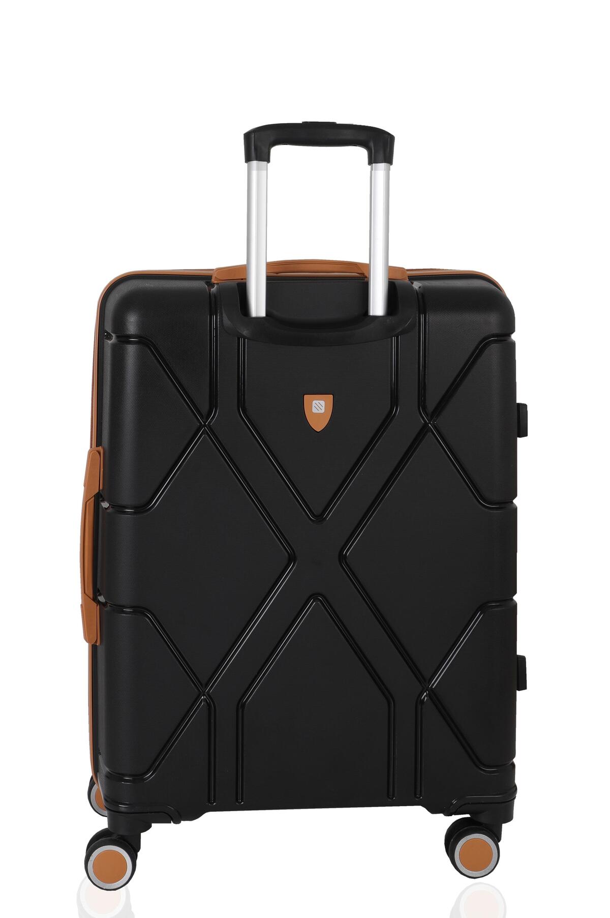 Mçs Pp Valiz V375 Lacivert/Hardal Orta Boy