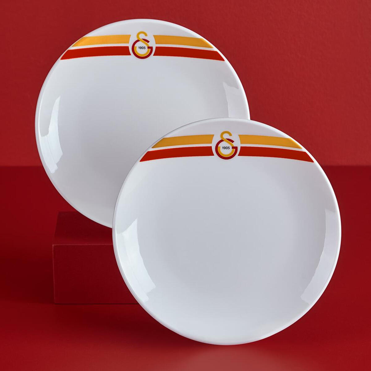 Neva Pasta Tabağı 2Li Galatasaray Arma Logo N3471