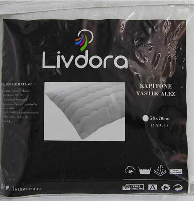 Livdora Yastık Alezi 50*70 Kapitone Sıvı Geçirmez