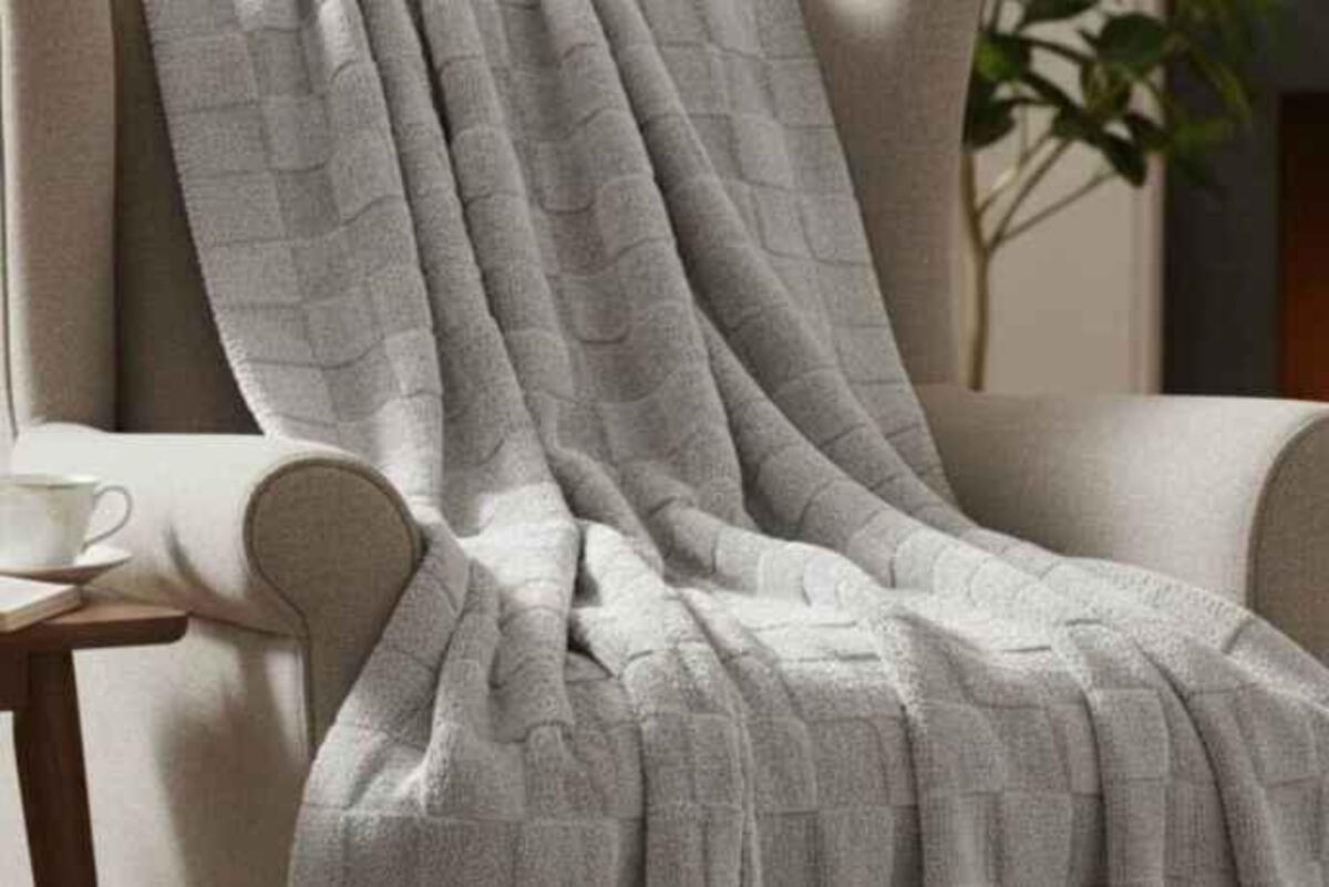 Merinos Battaniye 200X220 Fiona Gri