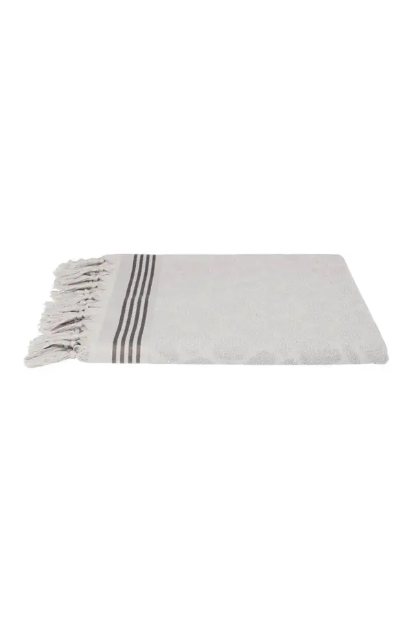 Özdilek Banyo Havlusu 90*150 Peştemal Stone Line Gri