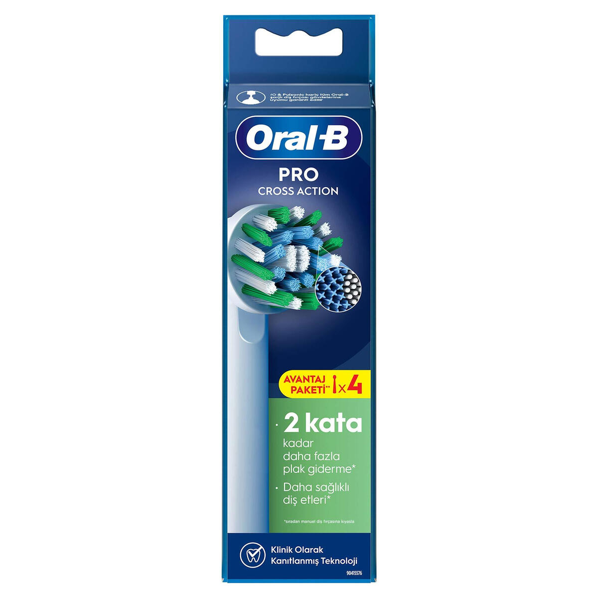Oral-B Yedek Başlık 4Lü Cross Aciton EB50RX Beyaz