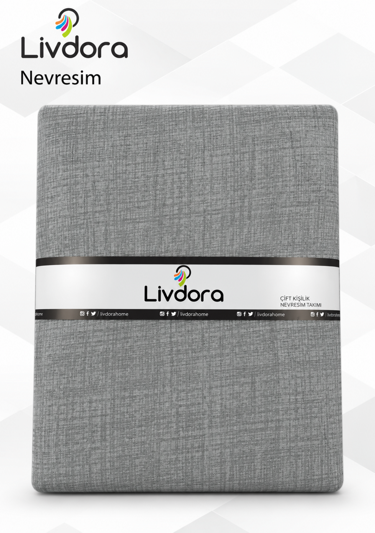 Livdora Nevresim Clean Çk A.Gri