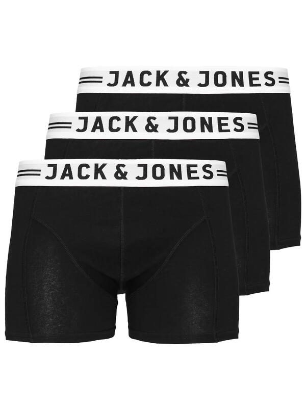 Jack&Jones Junior Erkek Çocuk Boxer 3Lü 12149293 Siyah