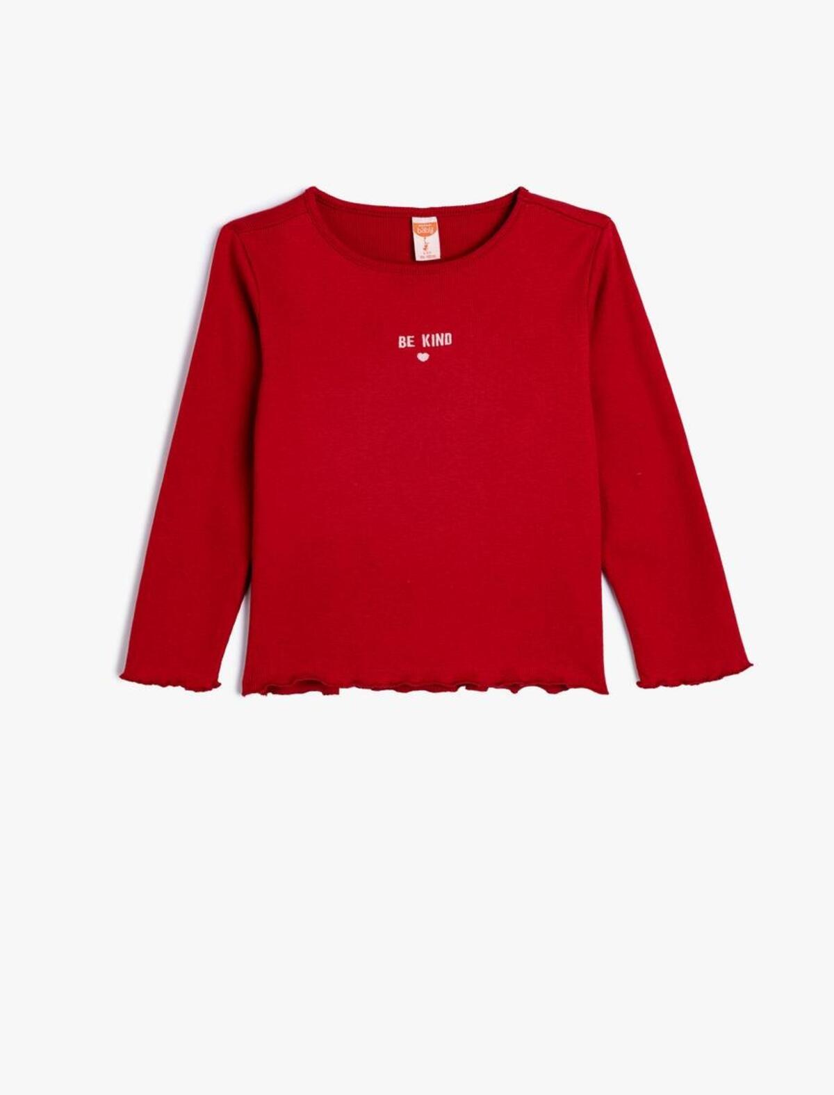 Koton Tişört Kız Bebek 5WMG10087AK Bordo