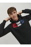 Jack&Jones Sweatshirt 12152840 Çizgili Siyah