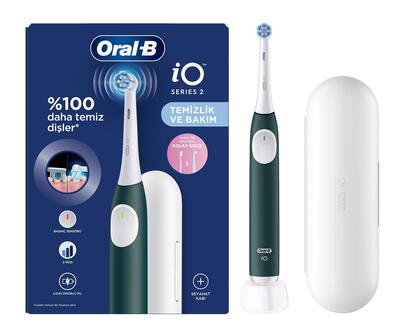 Oral-B Şarjlı Diş Fırçası İo 2 Yeşil+ Seyahat Kabı