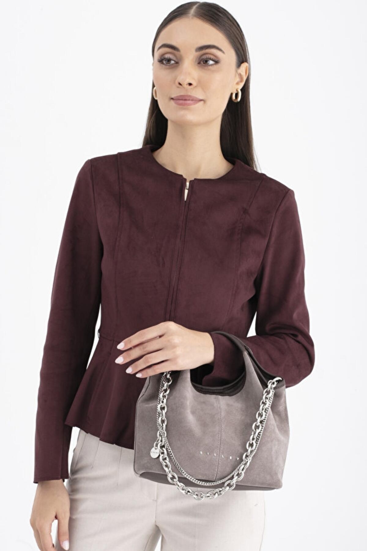 Sisley Kadın Kol Çantası SLY_299 Taş-Kahve