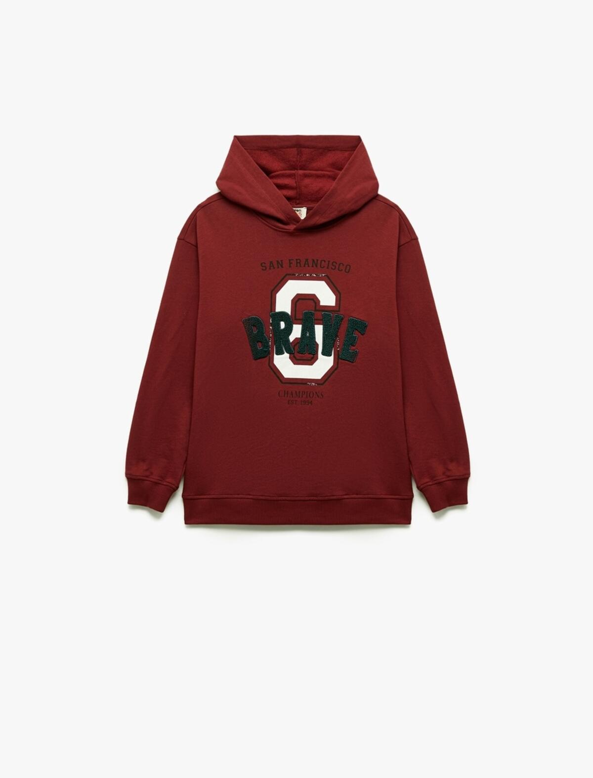 Koton Sweatshirt Erkek Çocuk 6WKB10026TK Bordo