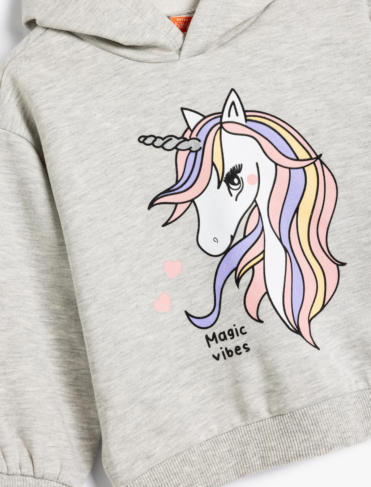 Koton Sweatshirt Kız Bebek 5WMG10113AK Gri