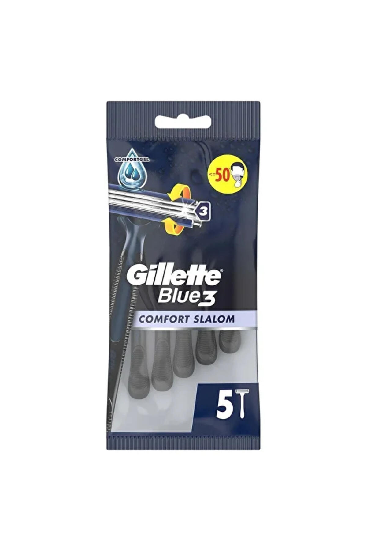 Gillette Traş Bıçağı Blue 3 Comfort Slalom 5Li Poşet