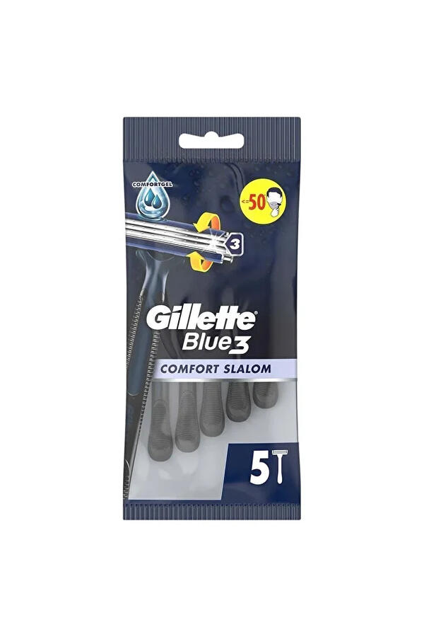 Gillette Traş Bıçağı Blue 3 Comfort Slalom 5Li Poşet