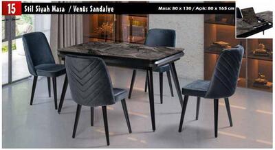 Alper Stil Masa Siyah