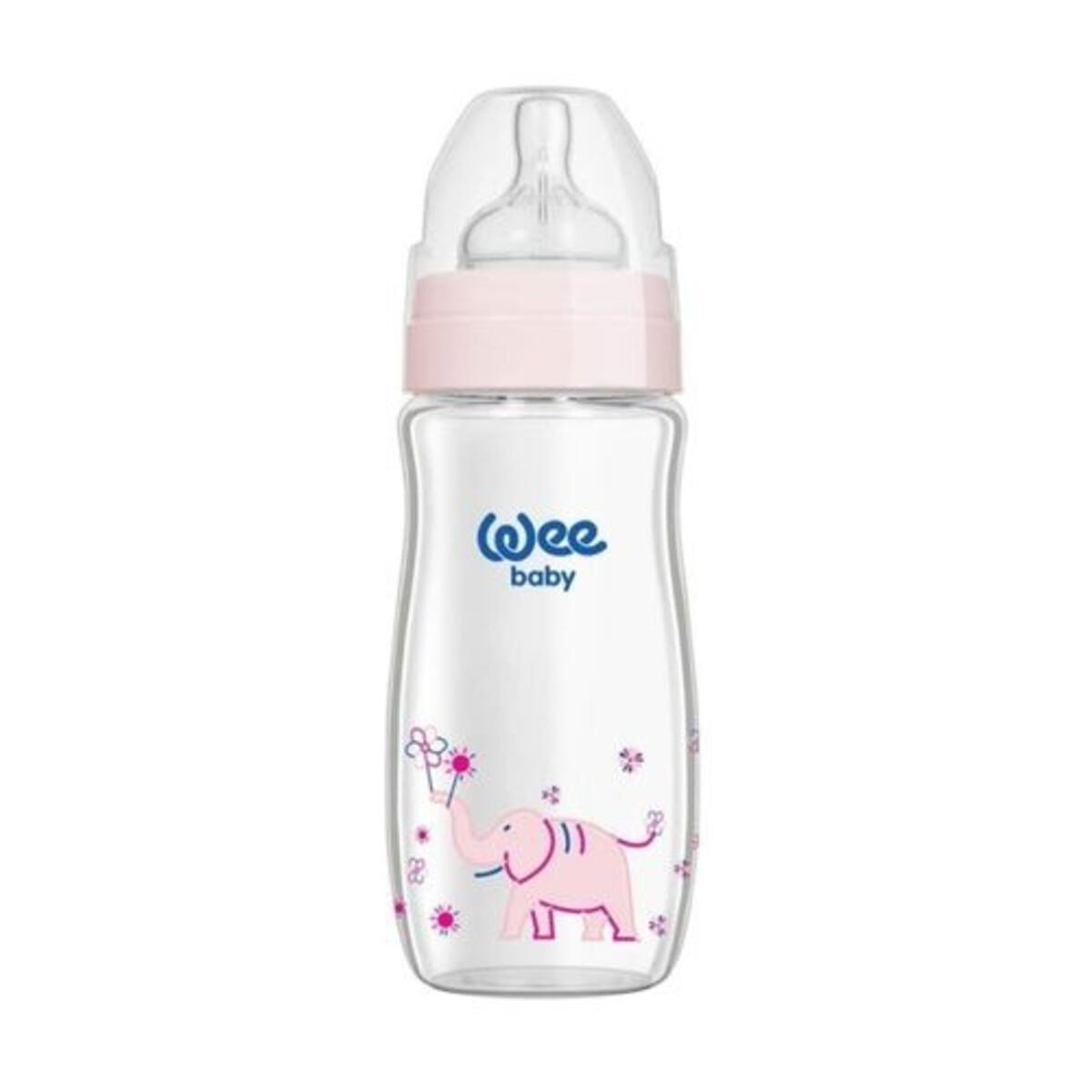 Wee Baby Biberon Geniş Ağızlı Isıya Day.Cam 280ML RB141