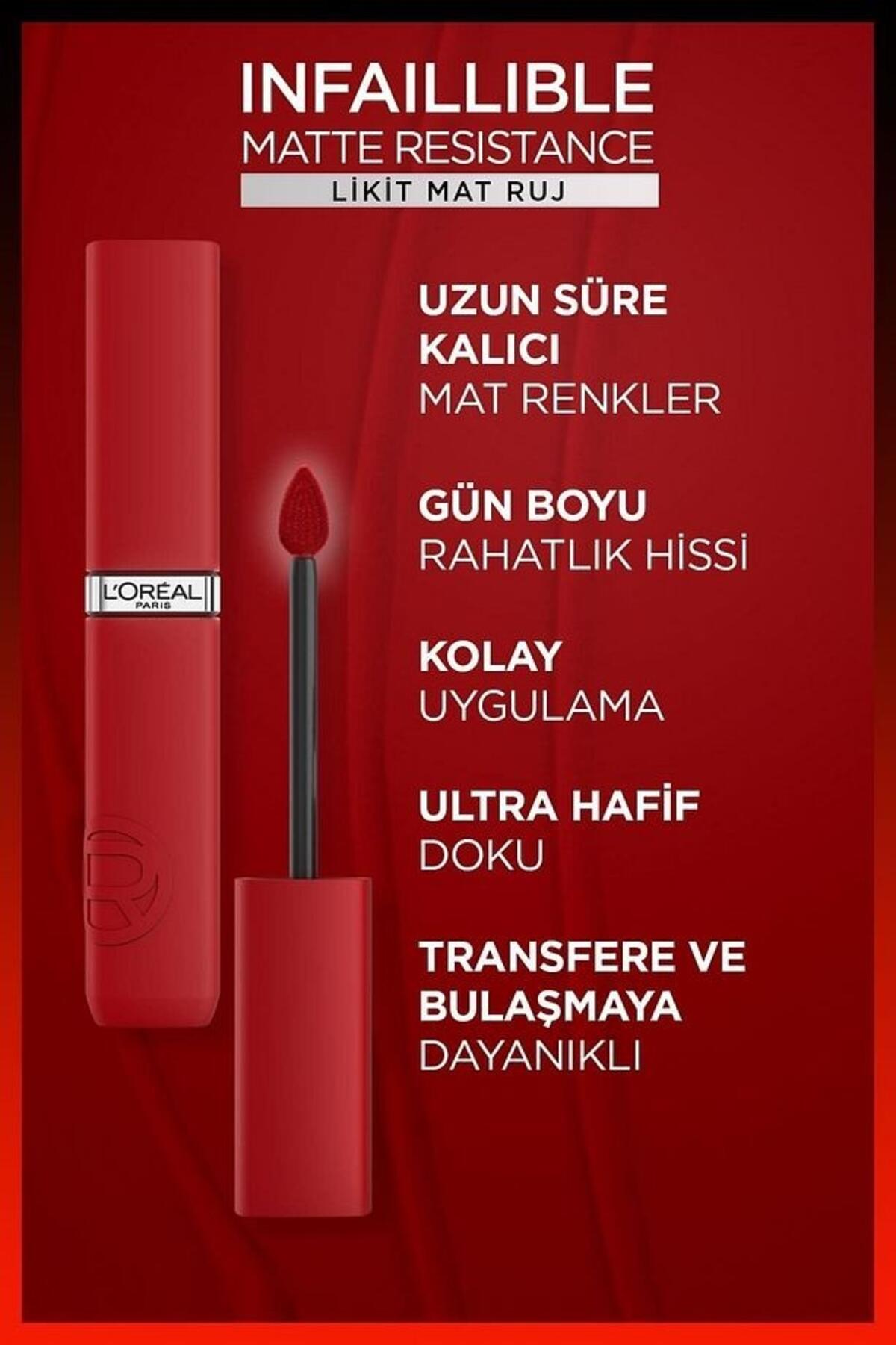 Loreal Paris Ruj Likit İnfaillible Matte Resistance No:420