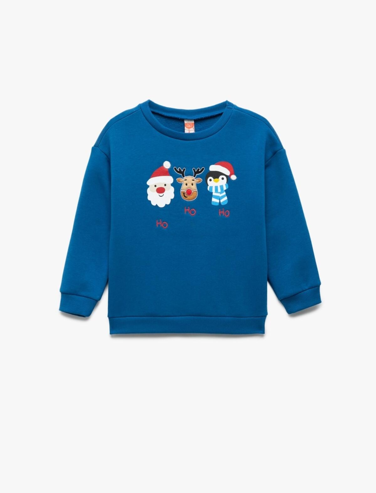 Koton Sweatshirt Erkek Bebek 6WMB10086TK Mavi