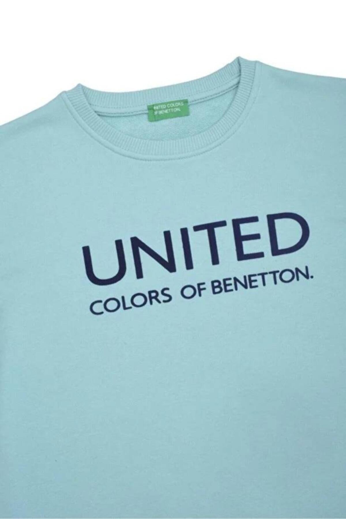 Benetton Sweatshirt BNT-B21877 16030 Turkuaz