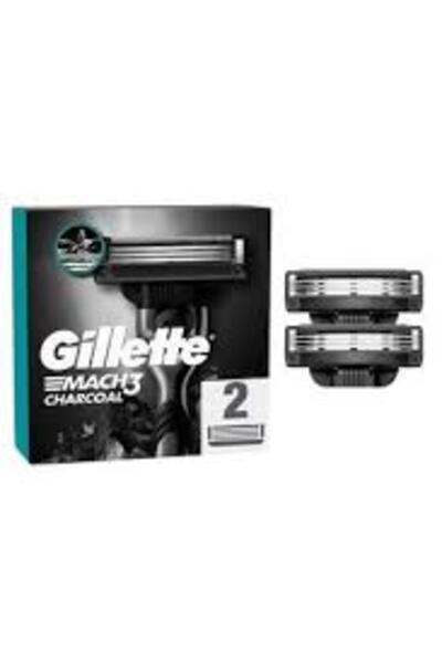 Gillette Traş Bıçağı Mach3 Charcoal+2 Yedek (Dy)