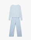 Koton Pijama Takımı 6WLK40156MK Mavi Desenli
