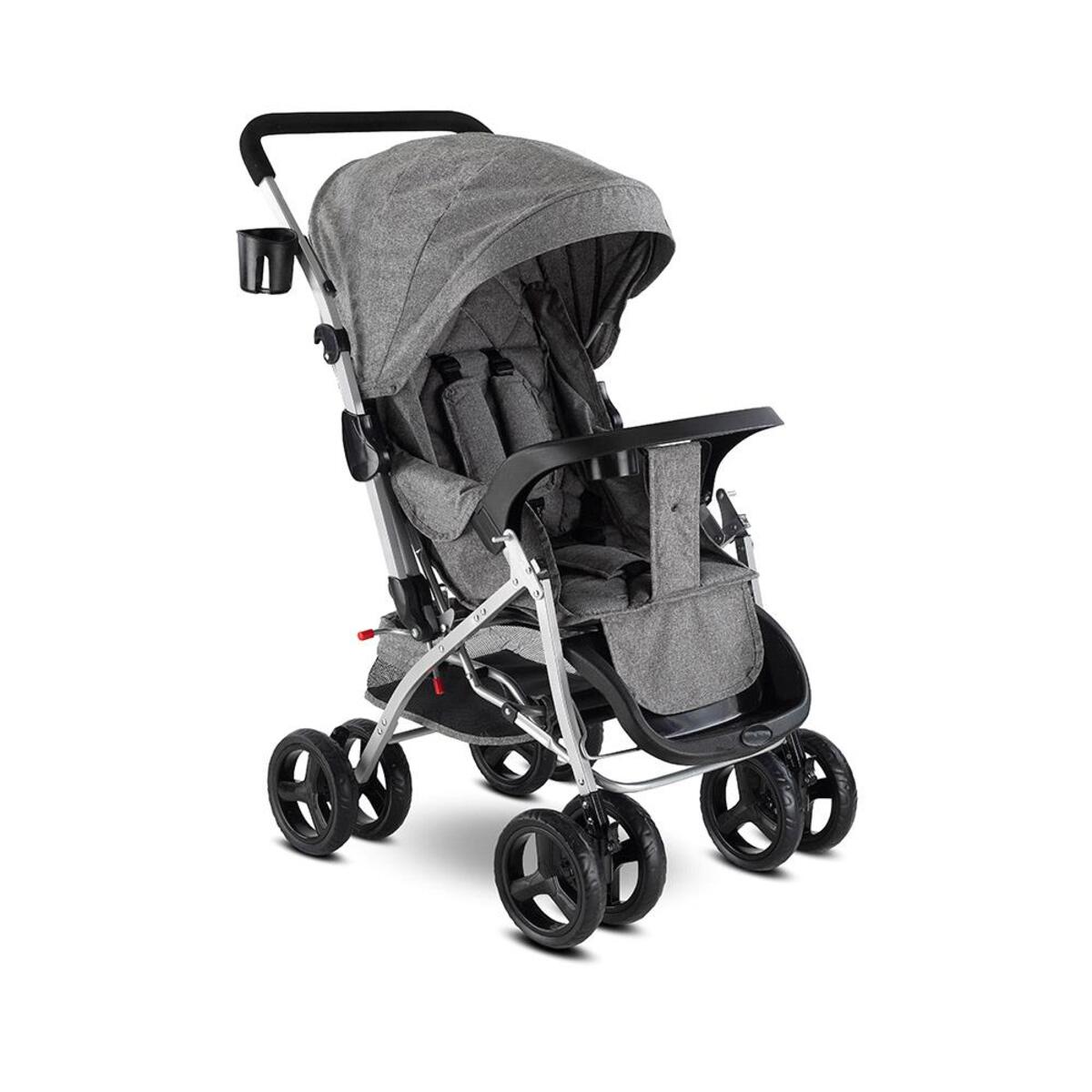 Babyhope Puset Bh-617 Gri Kırçıllı
