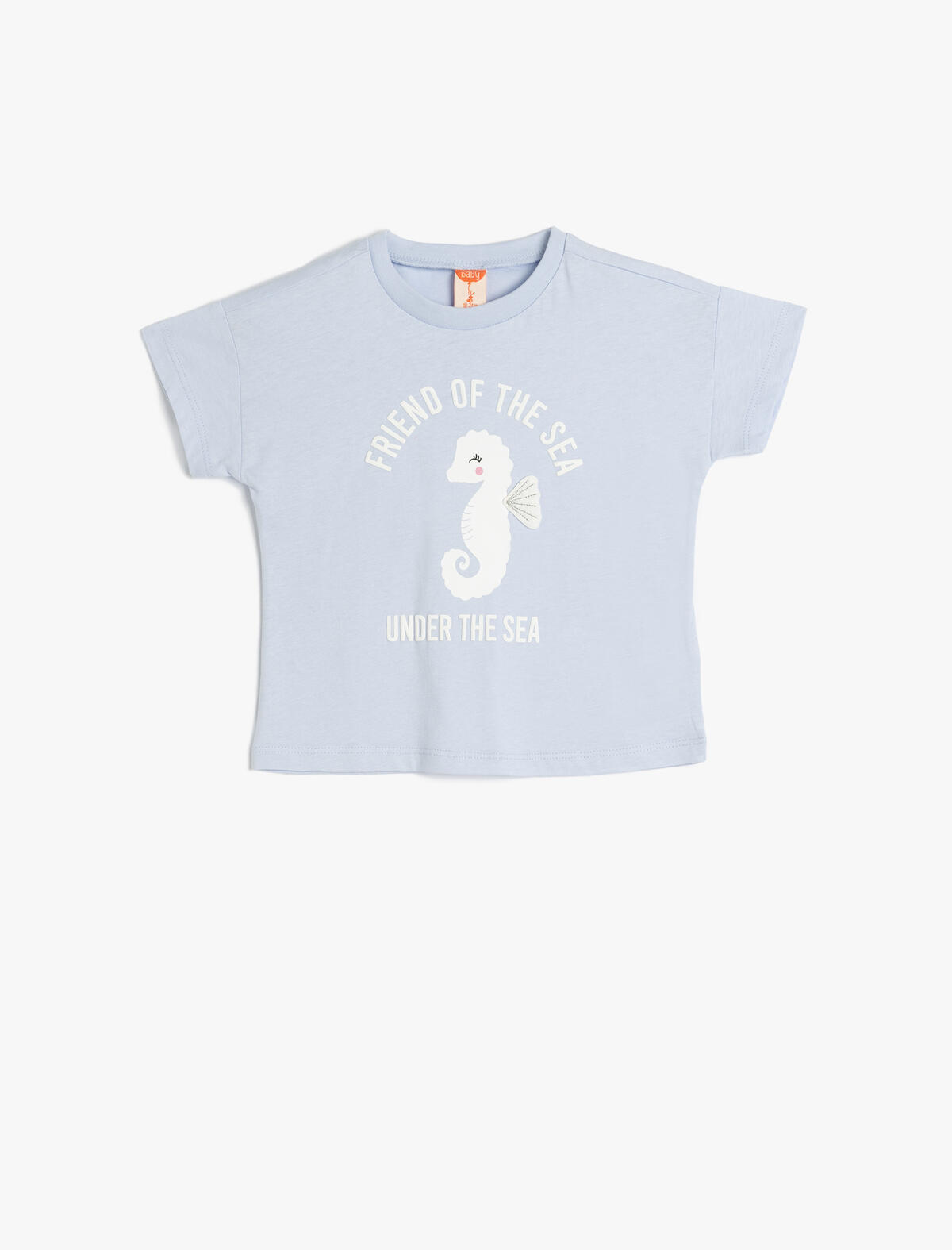 Koton Tişört Kız Bebek 5SMG10029AK Mavi
