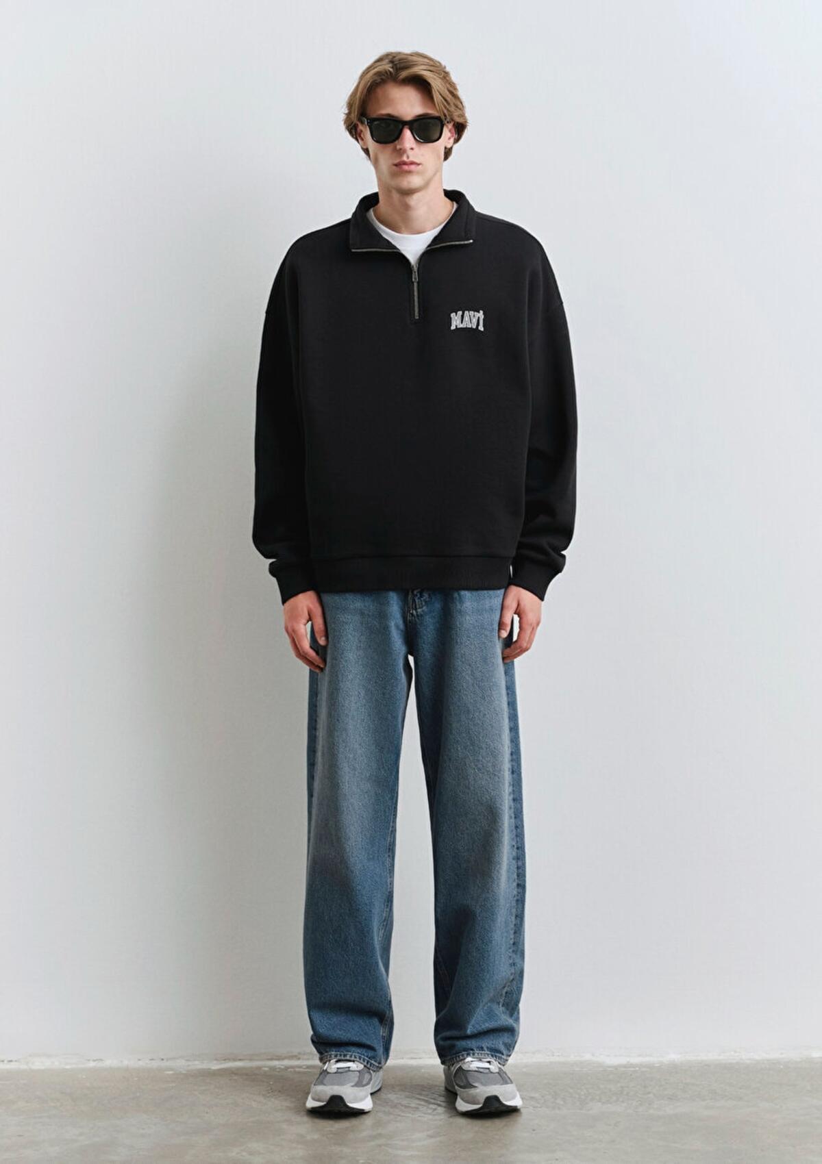 Mavi Sweatshirt M0S10208-900 Siyah