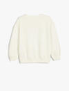 Koton Sweatshirt Kız Çocuk 5WKG10254AK Ekru