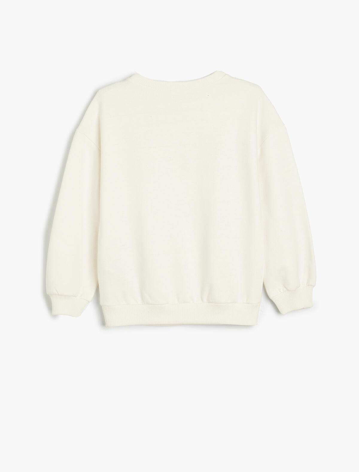 Koton Sweatshirt Kız Çocuk 5WKG10254AK Ekru