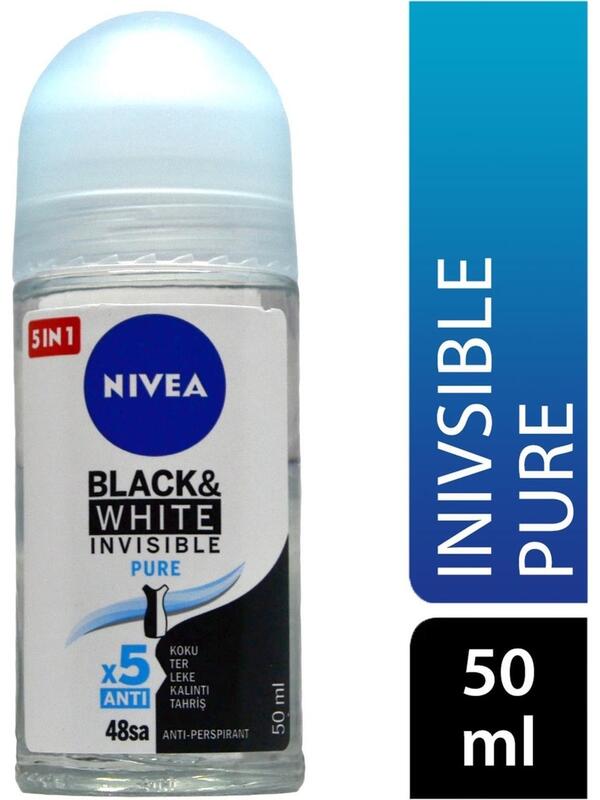 Nivea Kadın Roll-On Black&White Pure 50Ml