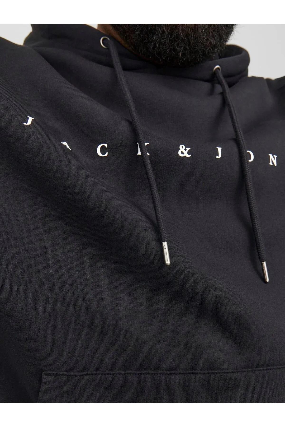 Jack&Jones Plus Sweatshirt 12243527 Siyah