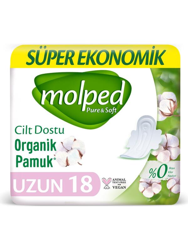 Molped Hijyenik Ped Pure&Soft Uzun S.Eko 18Li