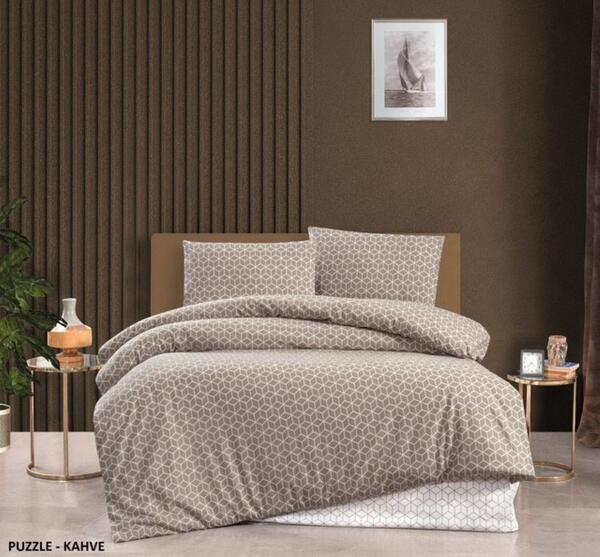 Kristal Nt Çk Terry Cotton Puzzle Kahve