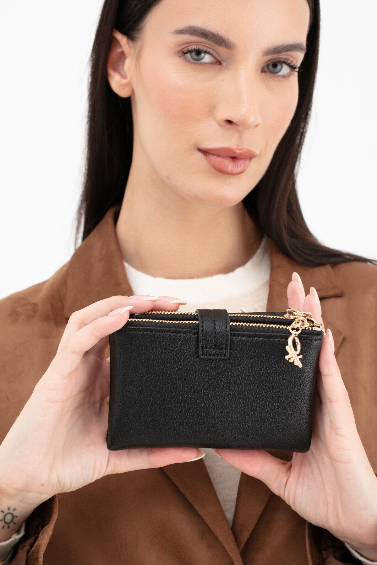 United Colors Of Benetton Kadın Cüzdan BNT_1630 Siyah